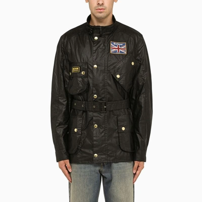 Shop Barbour Field Jacket In Black