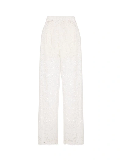 Shop Dolce & Gabbana Trousers In White