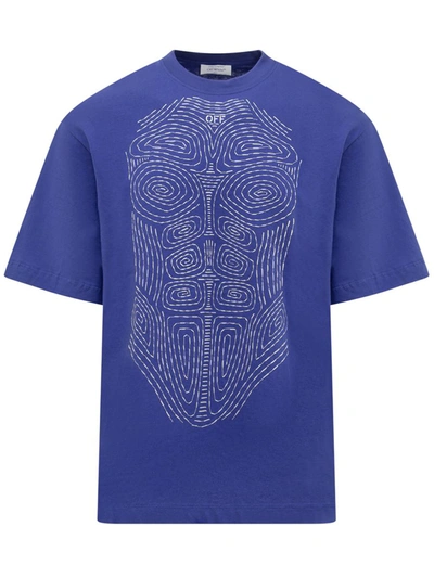 Shop Off-white Body Stitch T-shirt In Blue