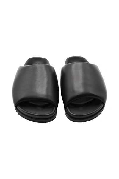 Shop Rick Owens Edfu Slide Granola Sandals Shoes In Black