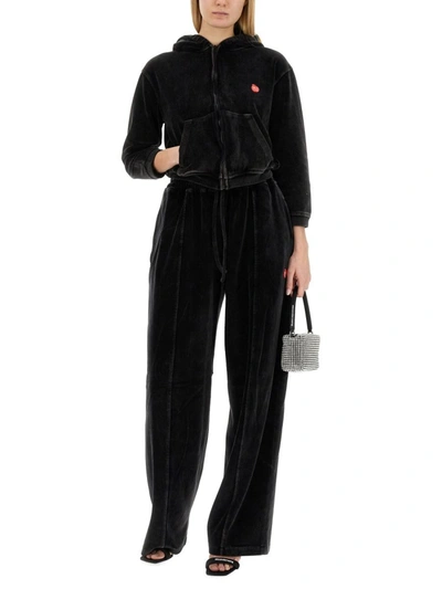 Shop Alexander Wang T T By Alexander Wang Jogging Pants In Black