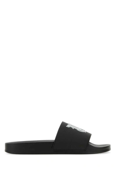 Shop Palm Angels Slippers In Black