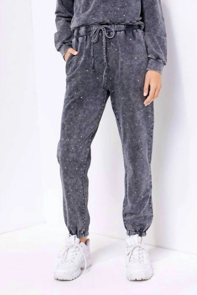 Shop Le Lis Under The Stars Sweat Pants In Grey
