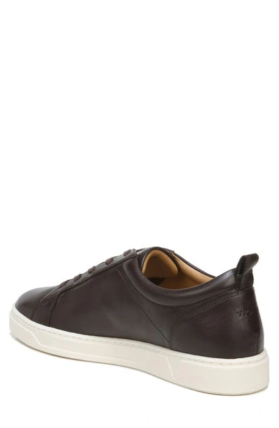 Shop Vionic Lucas Sneaker In Chocolate Leather