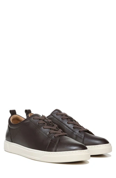 Shop Vionic Lucas Sneaker In Chocolate Leather