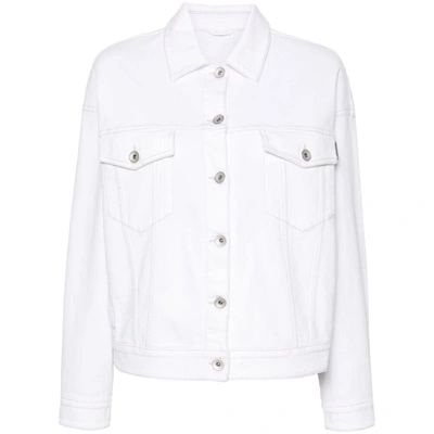 Shop Brunello Cucinelli Outerwears In White