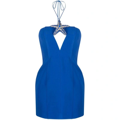 Shop David Koma Dresses In Blue
