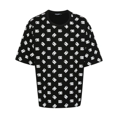 Shop Dolce & Gabbana T-shirts In Black/white