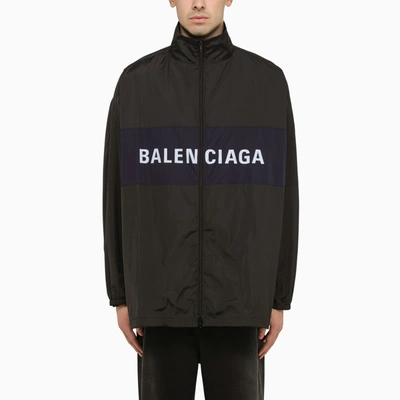 Shop Balenciaga | Lightweight Black Nylon Jacket With Logo