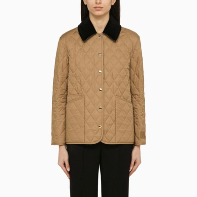Shop Burberry | Beige Quilted Jacket