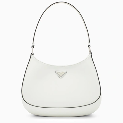 Shop Prada White Brushed Cleo Bag