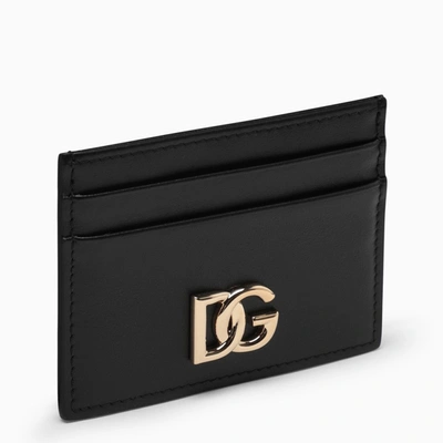 Shop Dolce & Gabbana Dolce&gabbana | Black Leather Card Holder