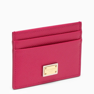 Shop Dolce & Gabbana Dolce&gabbana | Cyclamen-coloured Credit Card Holder In Purple