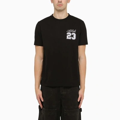 Shop Off-white ™ | Black Slim T-shirt With Logo 23