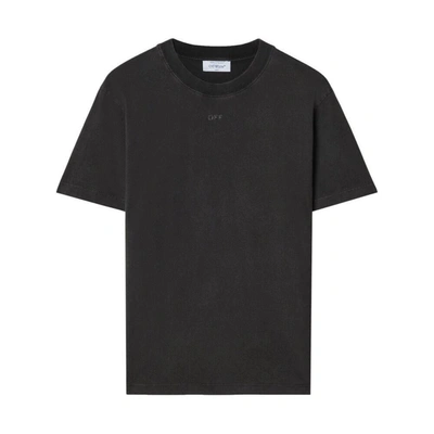 Shop Off-white T-shirts In Black/yellow