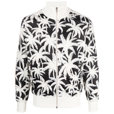 Shop Palm Angels Outerwears In Black/white