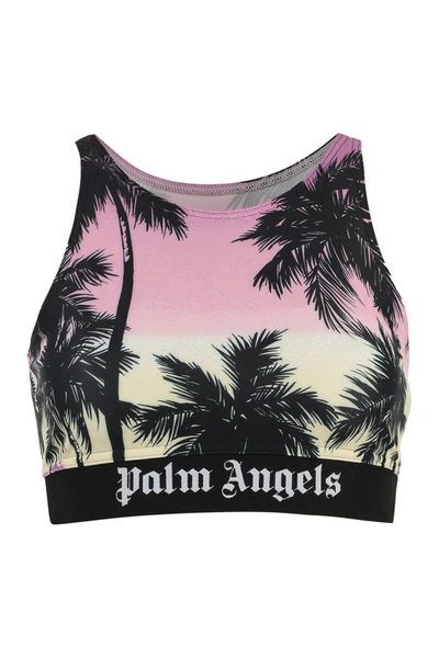Shop Palm Angels T-shirts & Tops In Purple