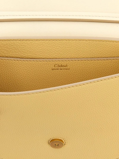 Shop Chloé 'marcie' Handbag In Beige