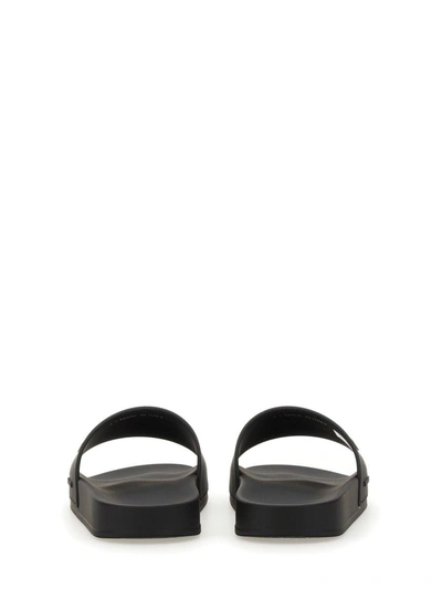 Shop Dsquared2 Slide Sandal With Logo In Black