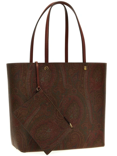 Shop Etro 'maxi  Essential' Shopping Bag In Brown