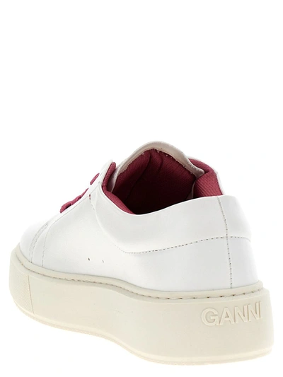 Shop Ganni 'sporty Mix' Sneakers In Fuchsia