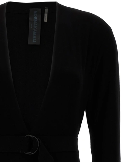 Shop Norma Kamali Deep V-neck Bodysuit In Black