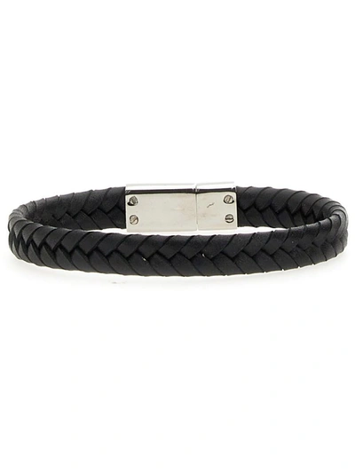 Shop Paul Smith Logo Bracelet In Black