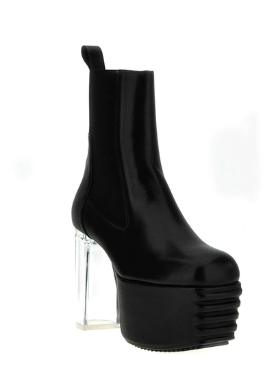 Shop Rick Owens 'minimal Grill Platforms' Ankle Boots In Black