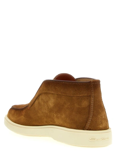 Shop Santoni 'desert' Shoes In Brown