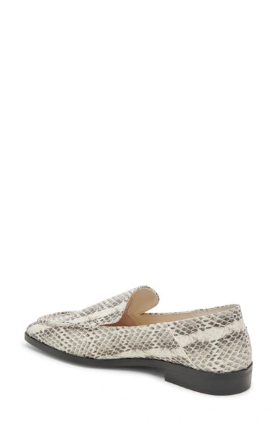 Shop Dolce Vita Beny Loafer In Grey/ White Embossed Leather