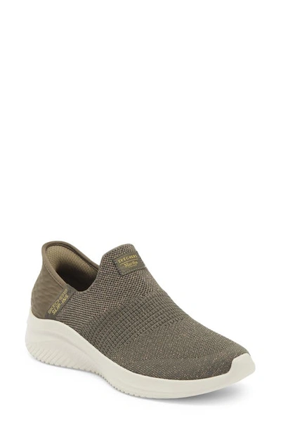 Shop Skechers X Martha Stewart Ultra Flex 3.0 Neptune Knit Sneaker In Olive