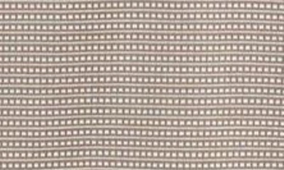 Shop Emporio Armani Micro Pattern Polo In Brown/ Off White