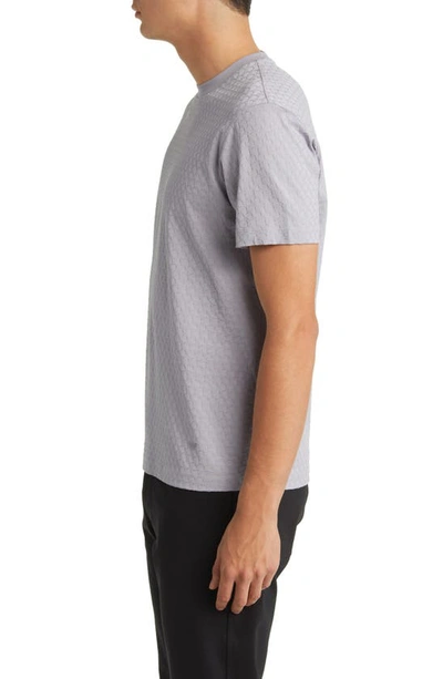 Shop Emporio Armani Honeycomb Textured T-shirt In Lilac