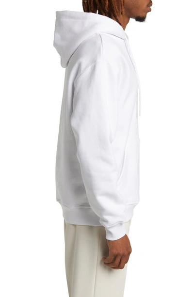 Shop Bogey Boys Essential Cotton Hoodie In White