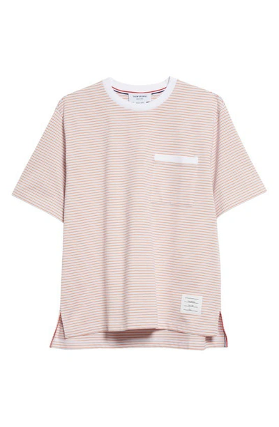 Moncler Classic White Cotton Polo With Signature Tri-color Trim In White