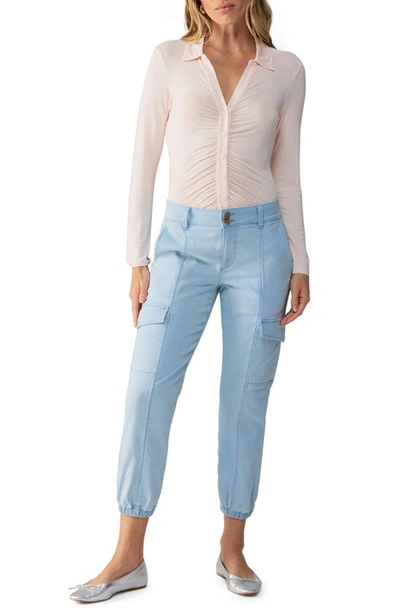 Sanctuary Rebel Ankle Cargo Pants In Ultra Pale
