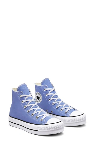 Shop Converse Chuck Taylor® All Star® Lift High Top Platform Sneaker In Royal Pulse/ Black/ White