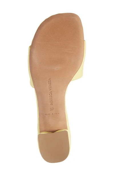 Shop Bottega Veneta Intrecciato Embossed Slide Sandal In Sherbert