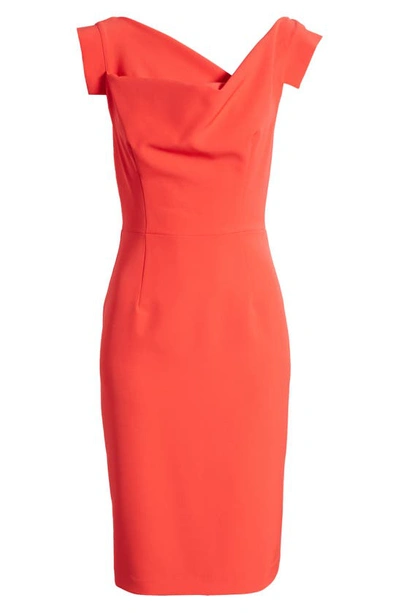 Black Halo Jackie O Sheath Dress In Red