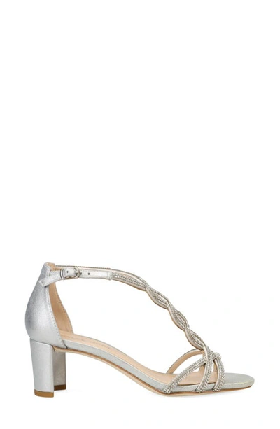 Pelle Moda Vae T-strap Sandal In Silver