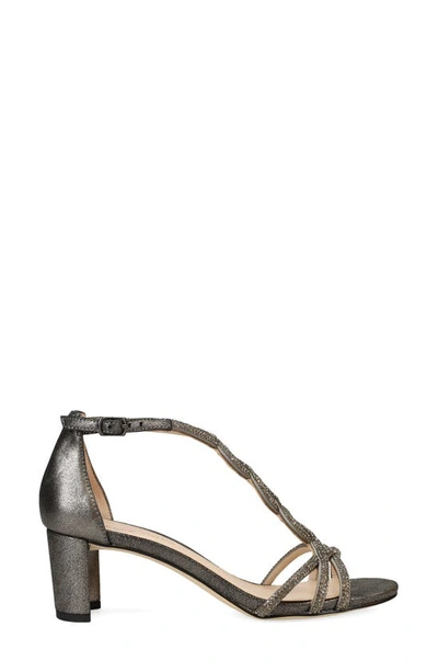 Pelle Moda Vae T-strap Sandal In Pewter