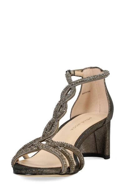 Pelle Moda Vae T-strap Sandal In Pewter