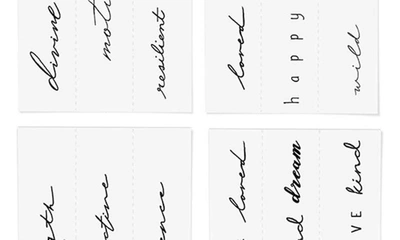 Inked By Dani Statement Temporary Tattoo Pack In Black