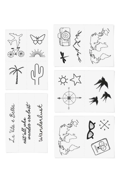Shop Inked By Dani Destination Temporary Tattoos In Black