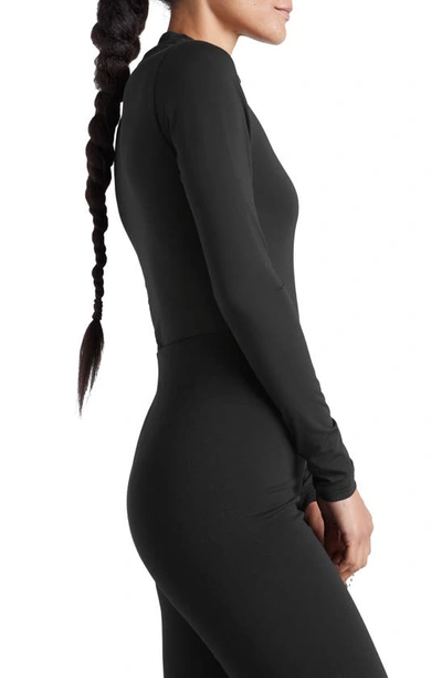 Shop Splendid X Kate Young Turtleneck Bodysuit In Black