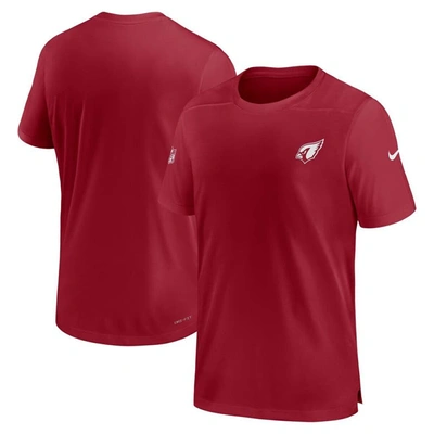 Shop Nike Cardinal Arizona Cardinals Sideline Coach Performance T-shirt