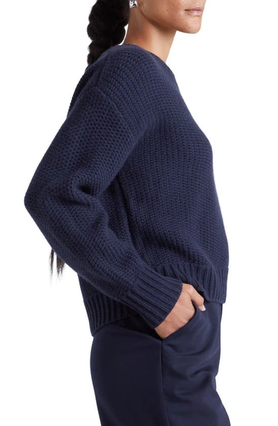 Shop Splendid X Kate Young Cashmere Sweater In Navy