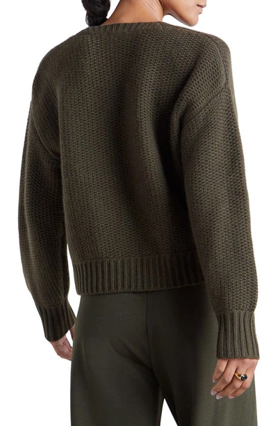 Shop Splendid X Kate Young Cashmere Sweater In Spruce