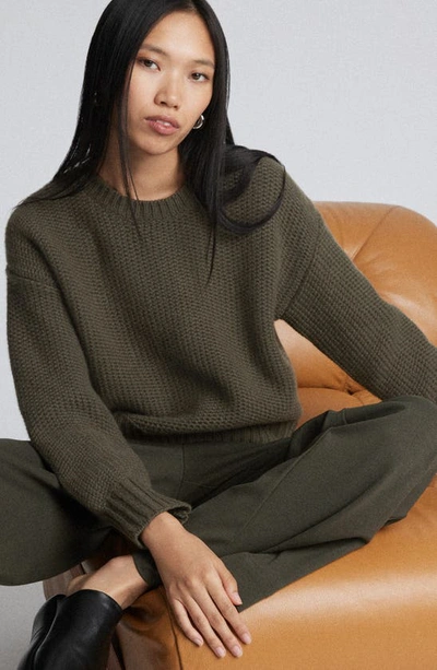Shop Splendid X Kate Young Cashmere Sweater In Spruce