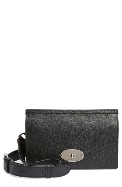 Shop Mulberry Small Antony East/west Leather Crossbody Bag In Black